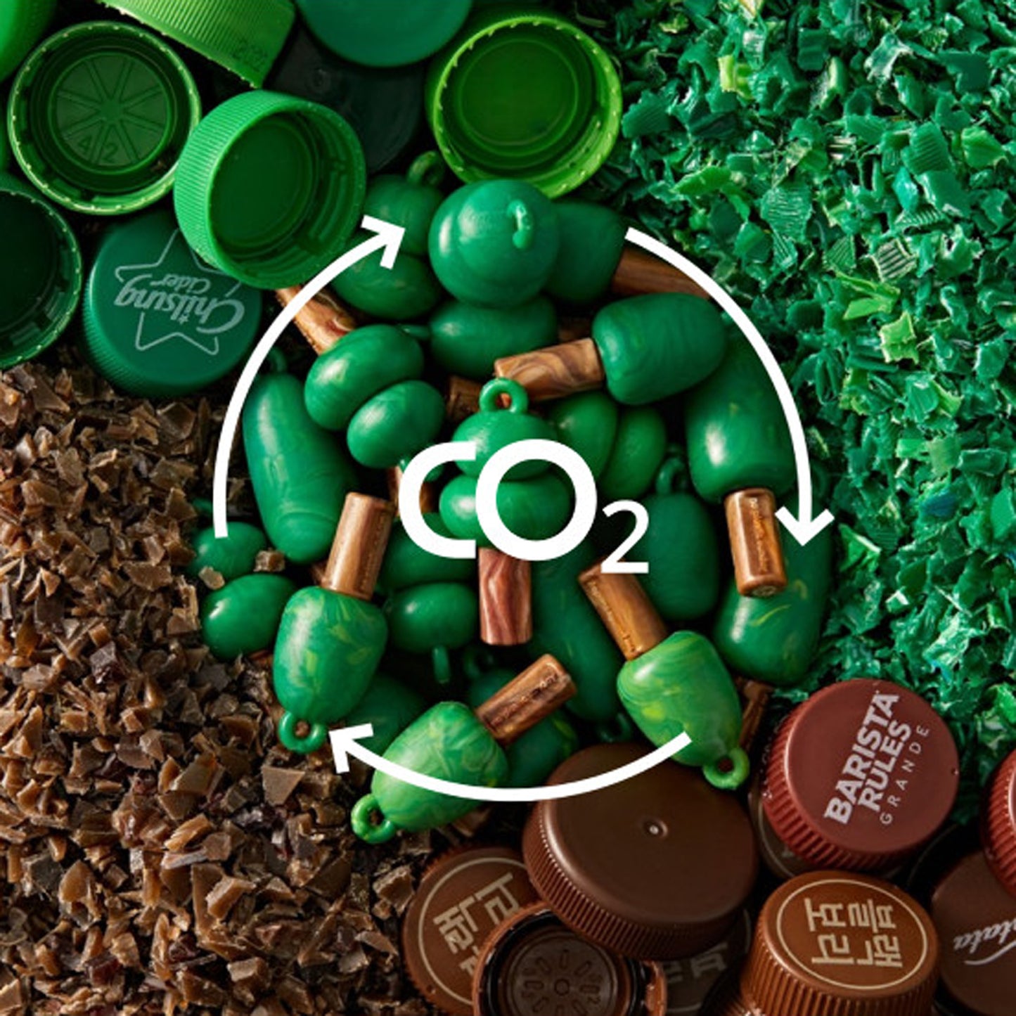 Recycled Plastic Deep Forest Keyring Random Box