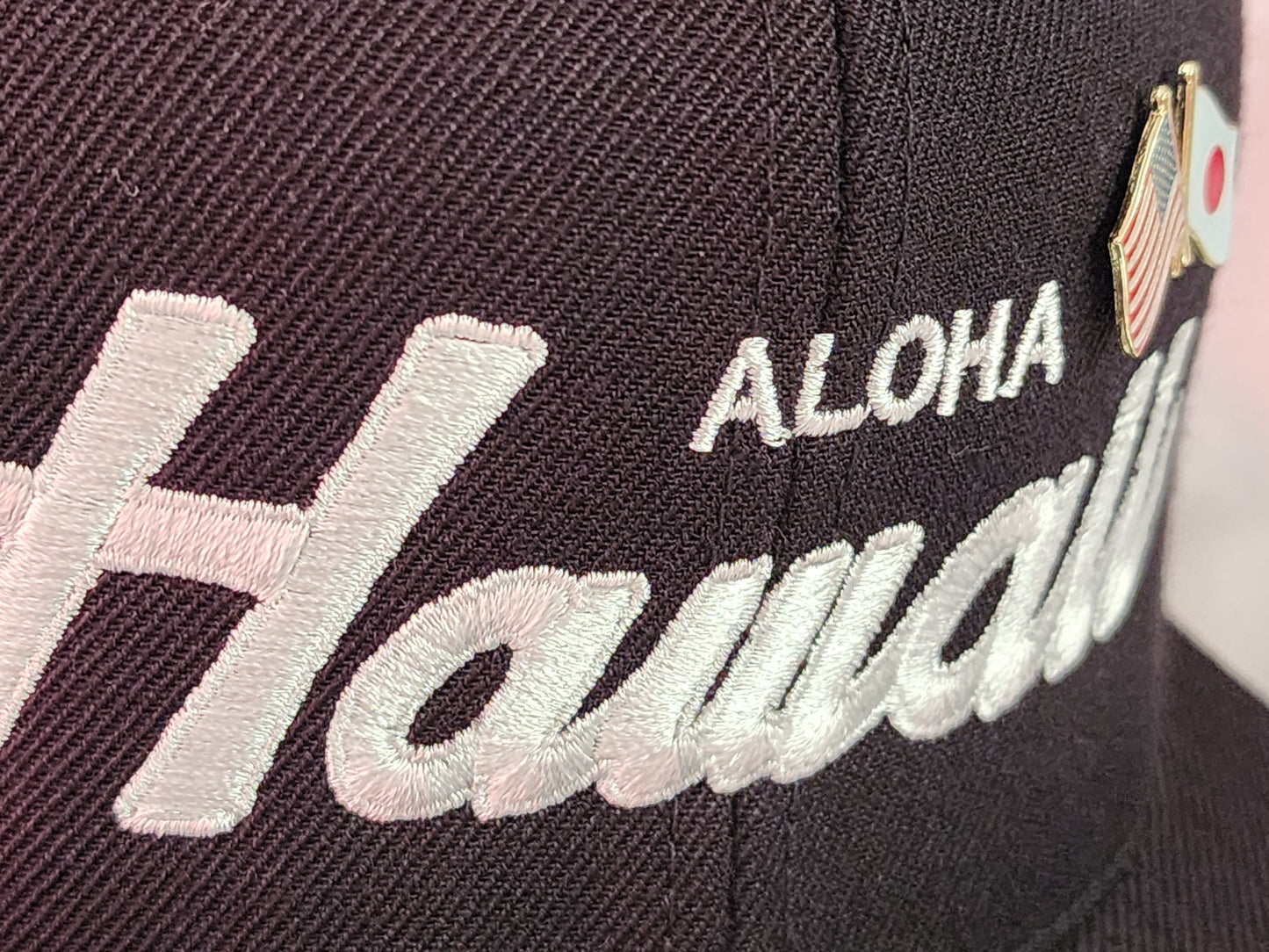 Hawaii Old Skool Script Flat Bill Snap Backs(3 Colors)