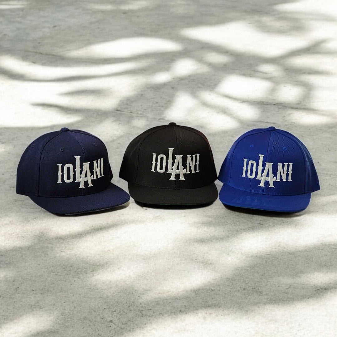 (New)ioLAni Flat Bill Snap Backs(3 Colors)