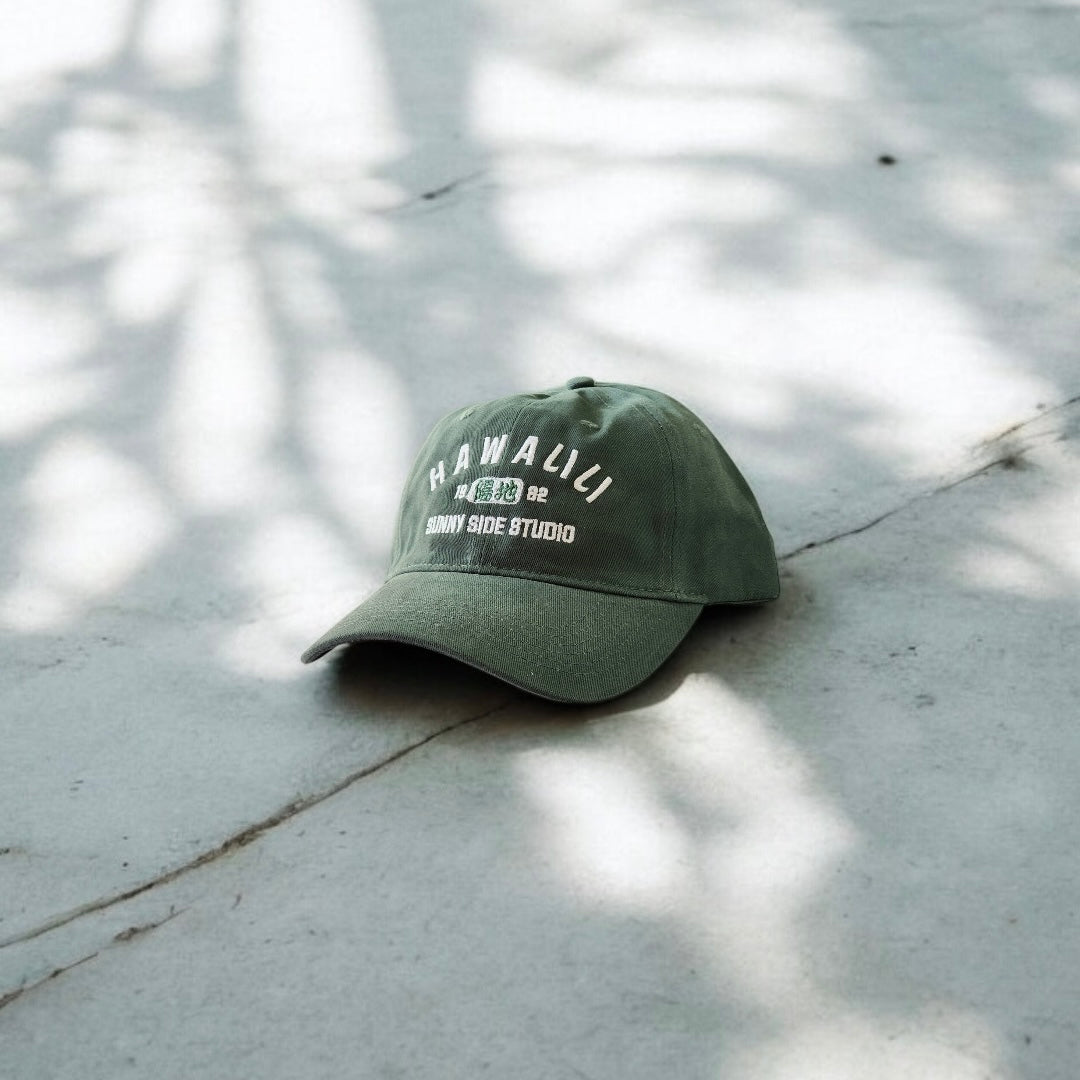 HAWAいい Brushed Twill Low Profile Caps(2Colors)