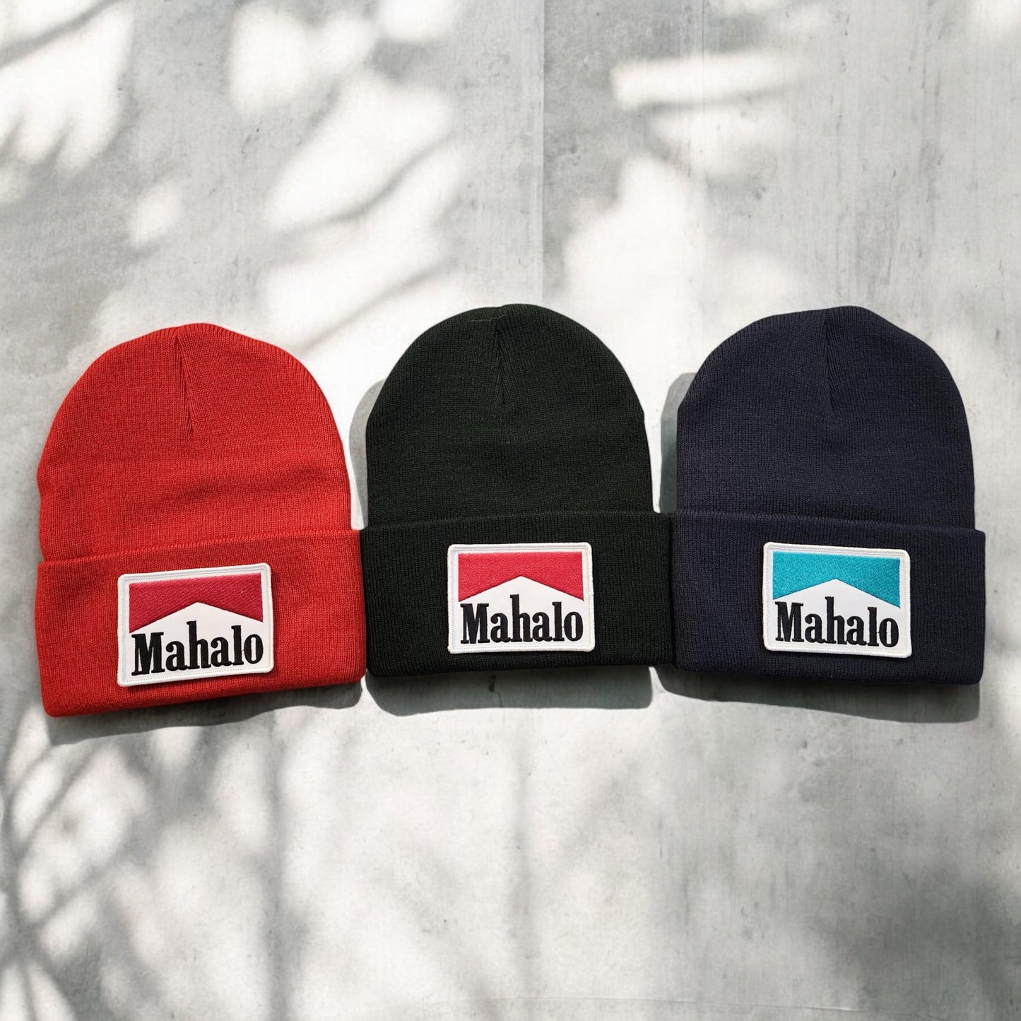 Mahalo Patched Beanies(3colors)
