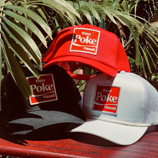 Enjoy Poke Patched Trucker Cap(3colors)