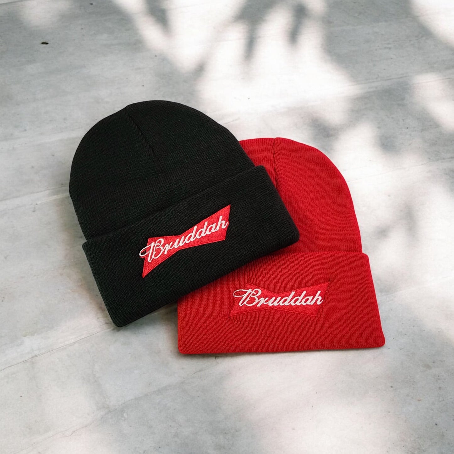 Bruddah Embroidered Beanies(2 Colors)