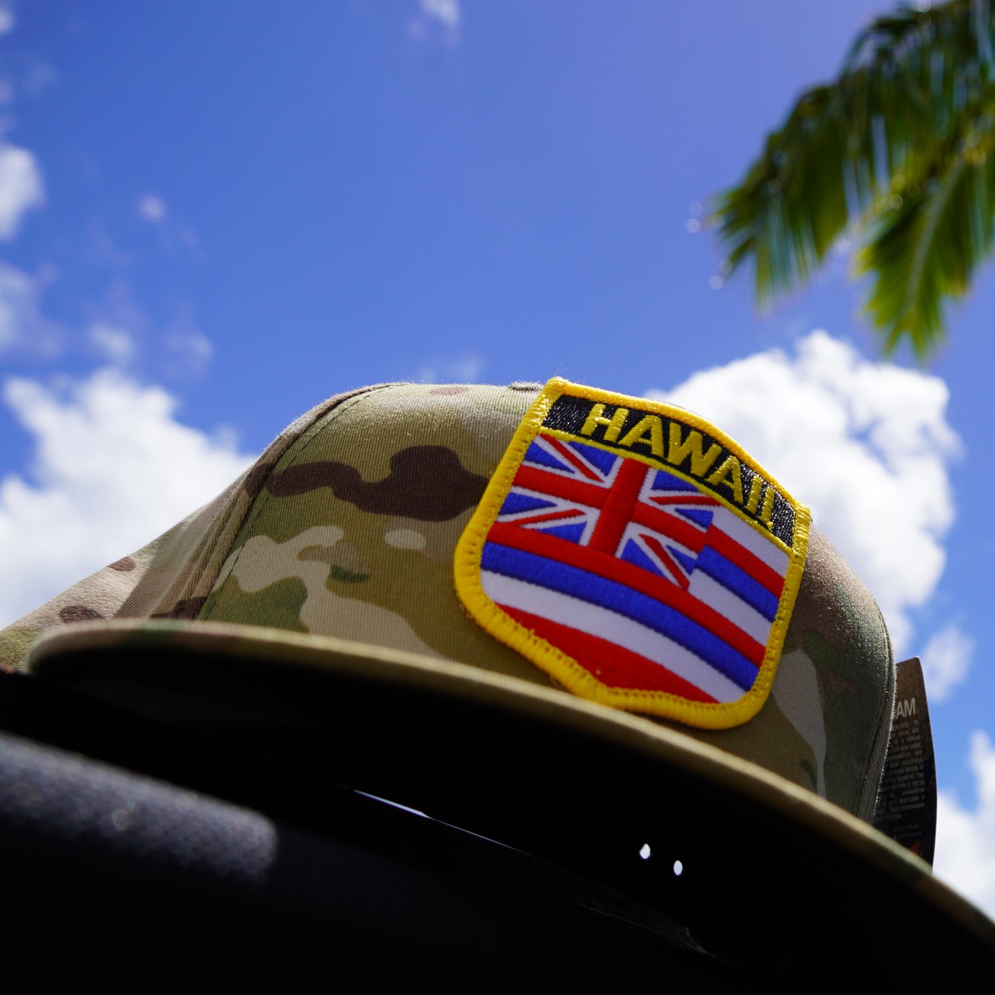 Hawaii Flag Shield Flat Bill Snap Backs(2 Colors)