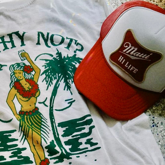 Maui Hi Life Patch Trucker Hat