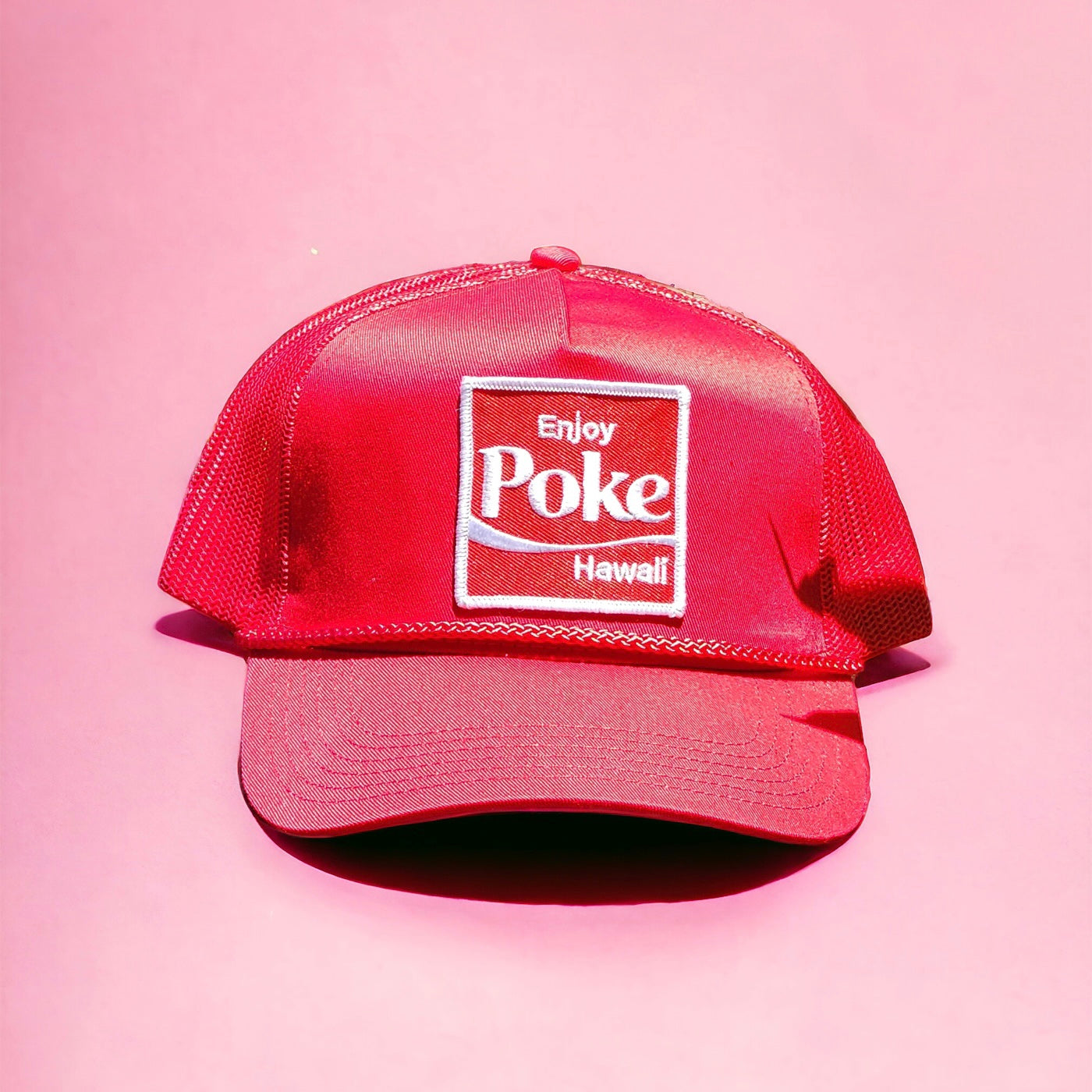 Enjoy Poke Patched Trucker Cap(3colors)