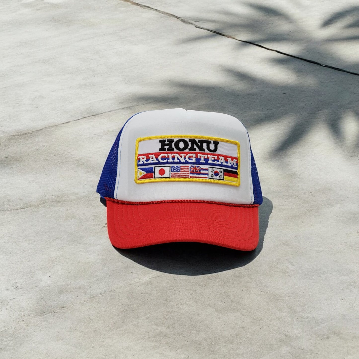 Honu Racing Team Patched Trucker Hat Multi