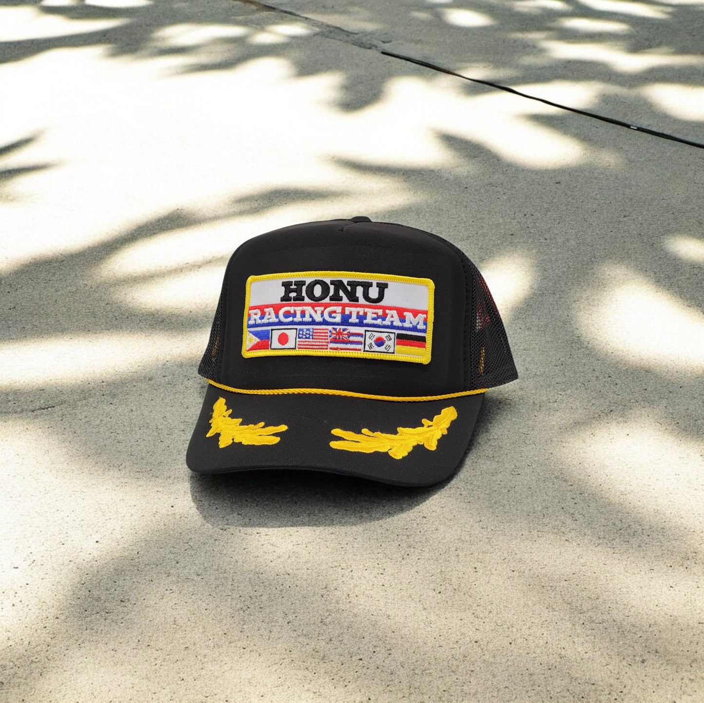Honu Racing Team Patched Trucker Hat Laurel