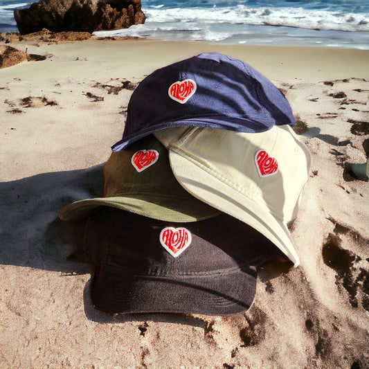 Aloheart corduroy dad hat(4colors)