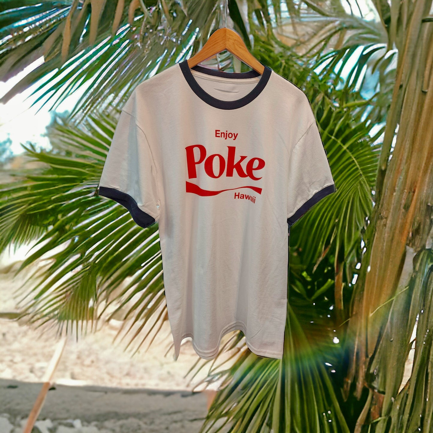 Enjoy Poke Classic Ringer Tee Black-1