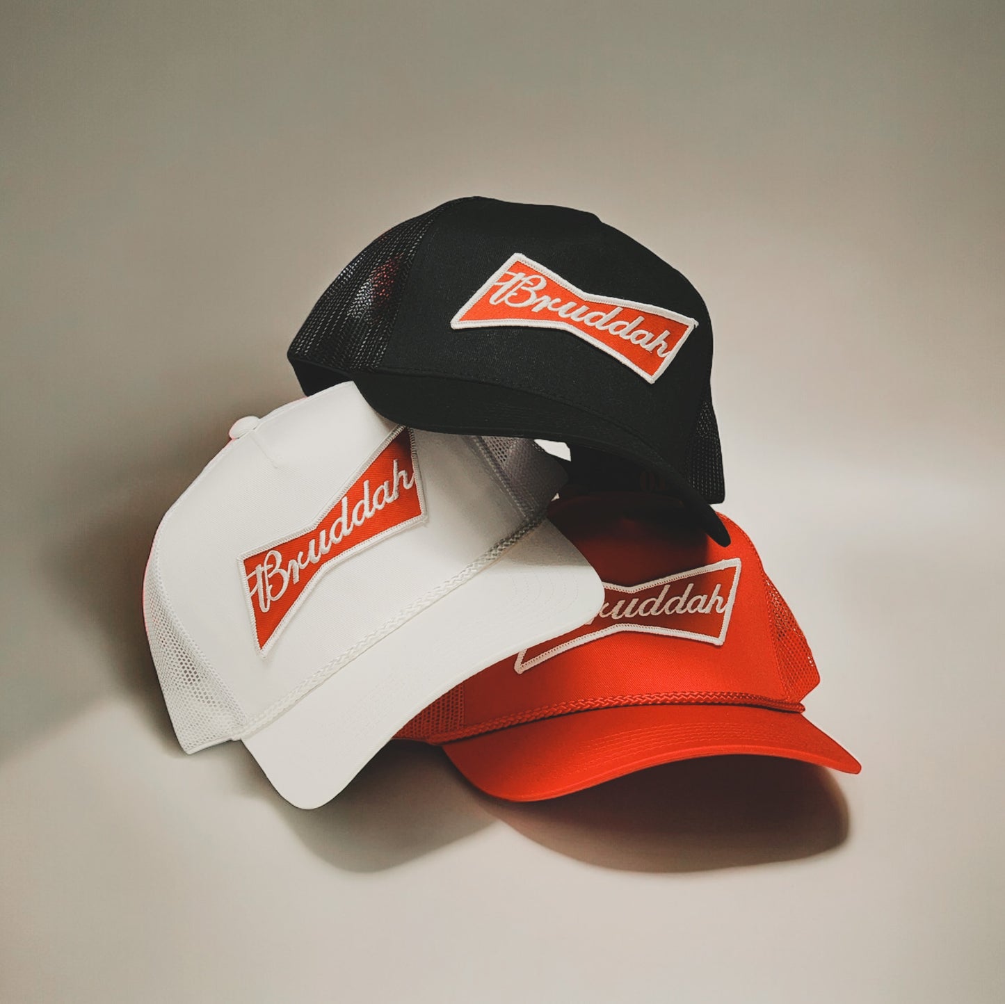Bruddah Patched Trucker Hats-2