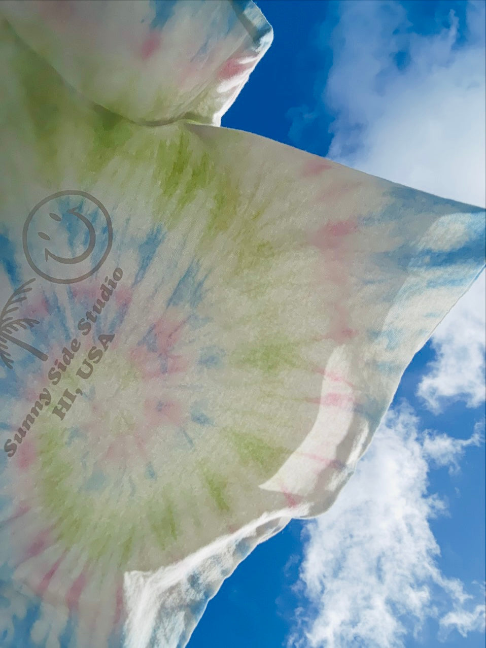 Cropped Tie-dye T-Shirts(Water Colors)