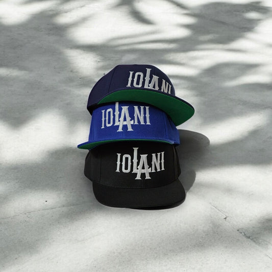 (New)ioLAni Flat Bill Snap Backs(3 Colors)