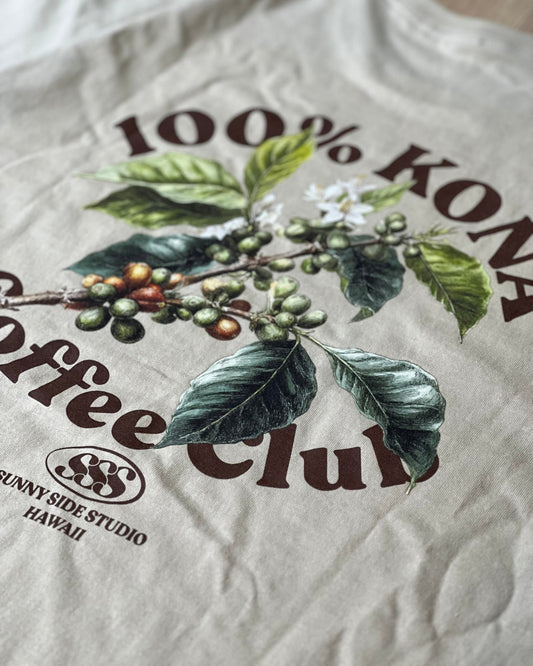 (New)100% KONA Coffee Club T-shirts