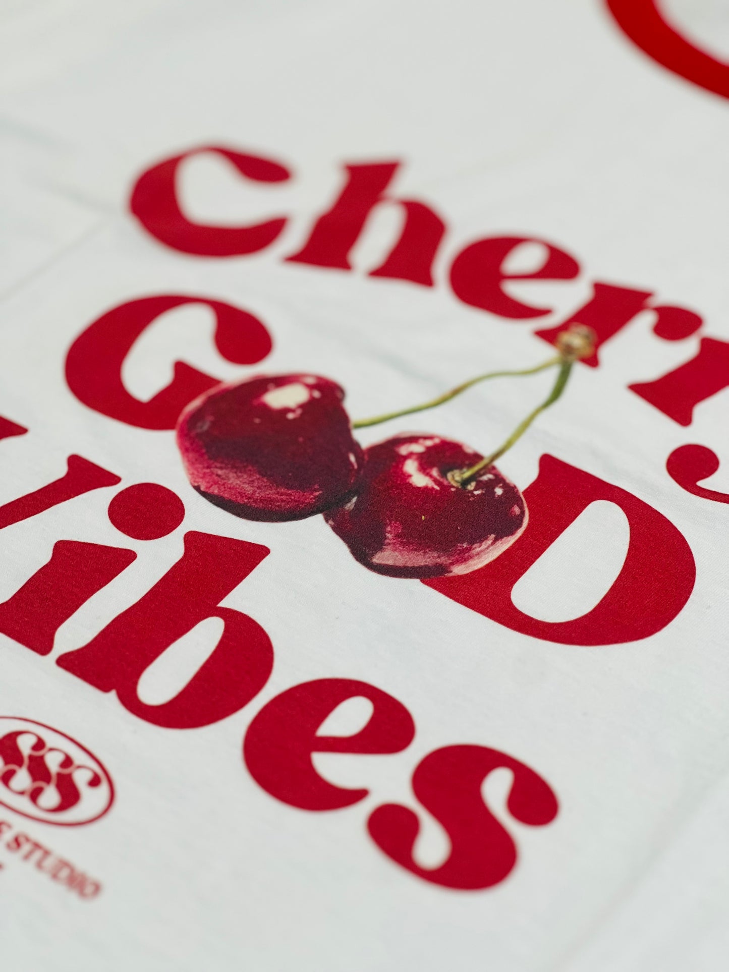 (New)Cherry Good Vibe 🍒 Ringer Tee