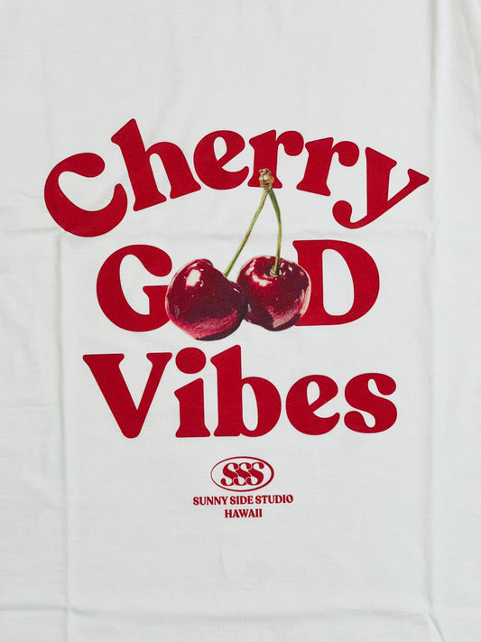 (New)Cherry Good Vibe 🍒 Ringer Tee