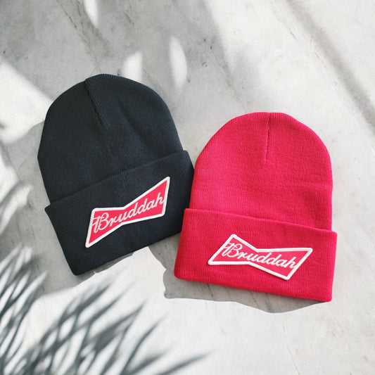 (New)Bruddah Patched Beanies(2 Colors)