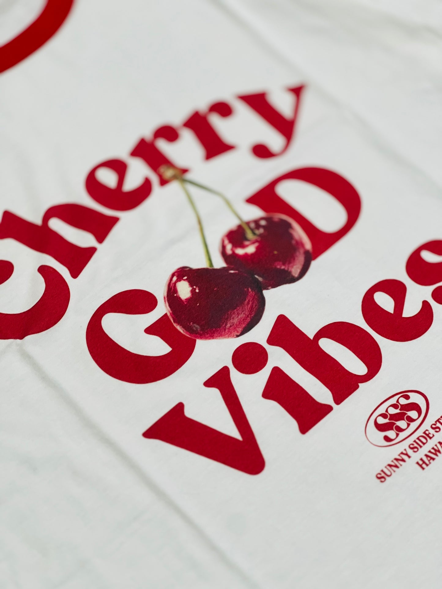 (New)Cherry Good Vibe 🍒 Ringer Tee