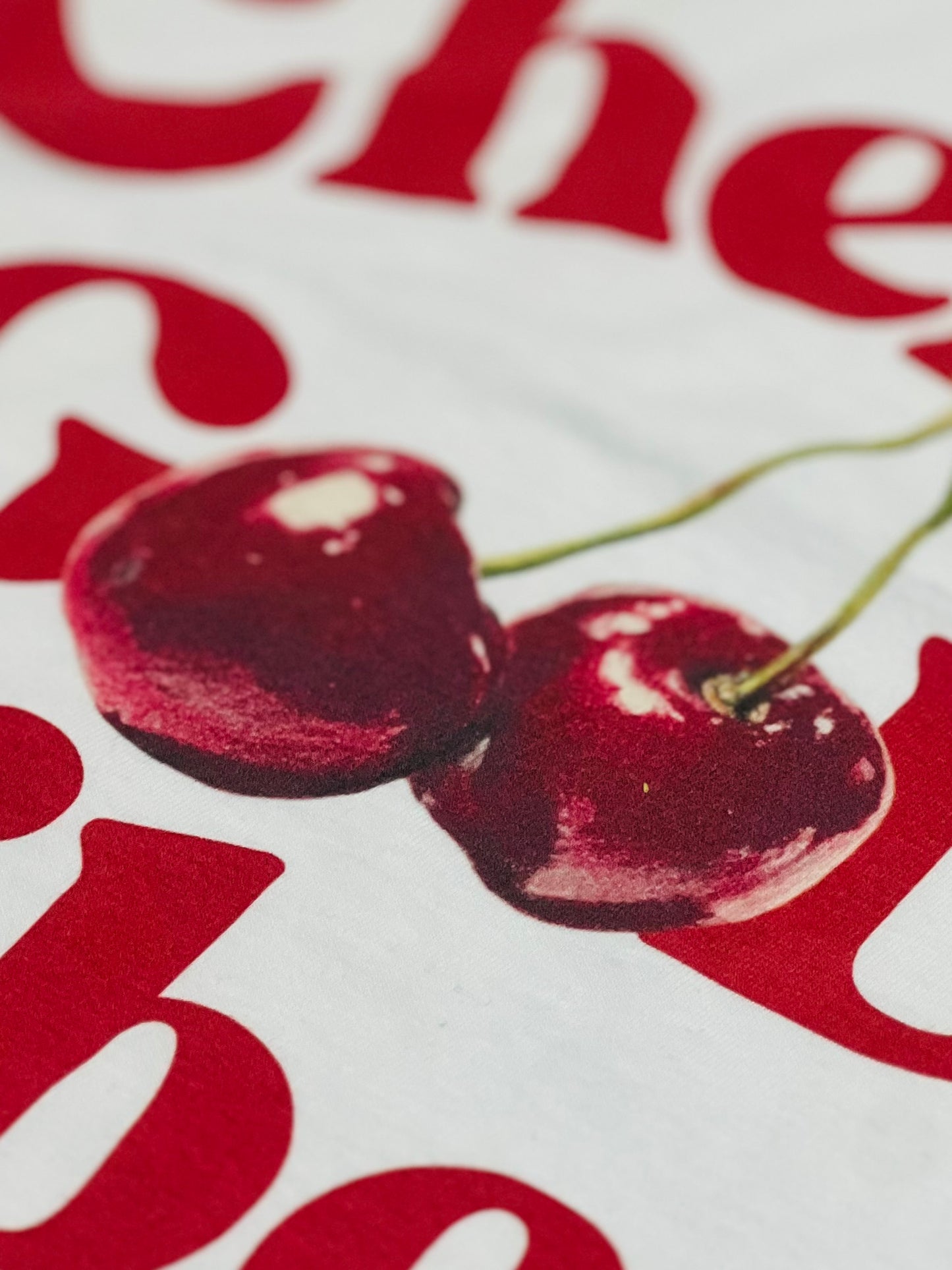 (New)Cherry Good Vibe 🍒 Ringer Tee