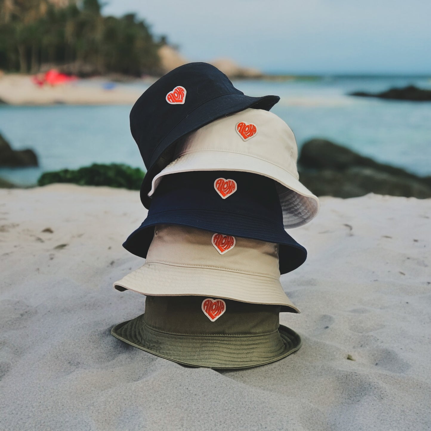 Aloheart Twill Classic Bucket Hat(5colors)